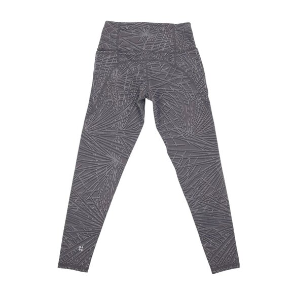 Sweaty Betty Power Pocket Workout 7/8 Leggings Moonrock Purple Palm Womens XS - Picture 3 of 11